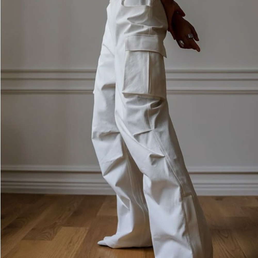 Frankie Shop Valo Cargo Pants - White